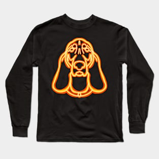 Neon Basset Hound Long Sleeve T-Shirt